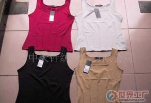 批发4.50女士染色高弹力背心_服装服饰